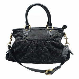 Louis Vuitton Black Tote Neo cabby Bag Denim